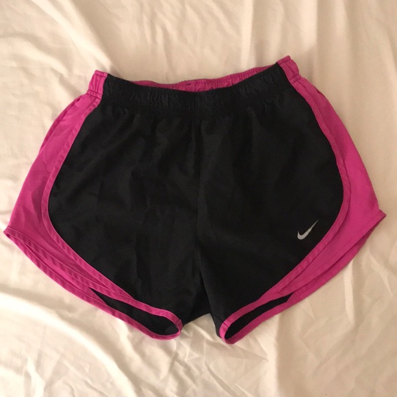 Nike running shorts- pink and black - Picture 1 of 4